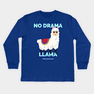 No Drama Llama Kids Long Sleeve T-Shirt